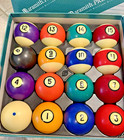 Billiard Pool Ball Set 2 1 4   Complete Set Clean  not Aramith 