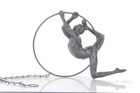 Nude Male Athlete Figure Sculpture Figurine Gymnast Kinetic Art Hanging Decor