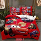 Cartoon Cars Bedding Set Lightning Mcqueen Duvet Cover Boys Bedclothes