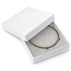 Thedisplayguys 100pc Cardboard Linen Paper Jewelry Gift Boxes With Paddings