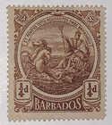 Travelstamps  Barbados Stamps Scott  127  1 4p  Colony Seal  Mint Hinged Og