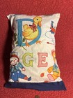 Small Vintage Feather Pillow Ticking Fabric With Case