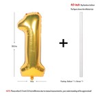 Large Gold Foil Balloons Numbers 0-9  Party Photo Backdrop Supplies