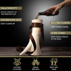 Viking Drinking Horn Mug With Strap And Stand  Dishwasher-safe And Bpa-free Plas