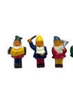 Vintage Plastic Gnome Band Complete Set Of 6 Musical Figurines