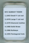 1953-1995 Six Nyc Subway Token Set Circulated Condition In Nice Holder