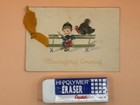 Vintage Gibson Greeting Thanksgiving Card Unsigned