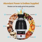 Garbage Disposal 3 4 Hp Continuous Feed Food Waste Disposer Power Corded 2700rpm