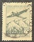 Travelstamps  1946 Argentina Stamps Scott  c46 - 25c Airplane - Used