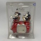 New Disney Parks Mickey   Minnie Mouse In Red Car Salt And Pepper Shakers Nip