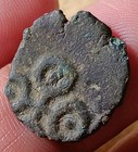  rownak v77 ancient India Satavahana Satakarni Elephant Potin Coin 1 Karashapana