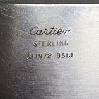 Sale Cartier Sugar Cube Holder Sterling Silver W wood Handle No Mono 78 Grams