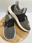 Adidas Women s Athletics 24 7 Gray Black Trainers Running Knit Sneakers Sz 10