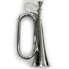 Professional Antique Handcrafted Silver Tone Bugle Musical Instrument Best