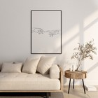Connection Line Drawing Print Minimalist Print Lovers Print Typography Poster