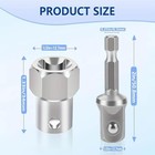 Stainless Steel Trailer Jack Adapter  Crank Handle Power Drill Adapter  Fit 