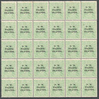 Nwpi 1 2d  Green Complete Forme Of 30 Unmounted Mint Sg 102