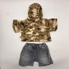 Build A Bear Cami Camouflaged Hoodie Vintage Denim Jeans Teddy Clothes Outfit