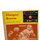 Vtg  San Diego Chargers Vs Cleveland Browns Program Afl August 23  1969 Stadium