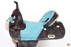 Hilason Western Horse Treeless Trail Barrel American Leather Saddle   For Horses