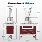 Toggle Switch 12v 30a Heavy Duty On off 2pin Spst Waterproof Toggle Switch 2pack