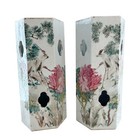 Chinese Antique Pair Of White Glazed Porcelain Hat Stands  Circa 1900