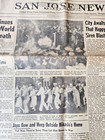 San Jose News August 14 1945 Newspaper Japanese Accept - But Message Unreceived