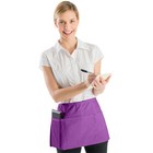 Boharers Waist Apron With 3 Pockets - Black Waitress Waiter Server Short Aprons