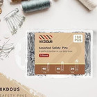 150 Pcs Silver Safety Pins Assorted Sizes Bulk Pack Small   Large Heavy Duty