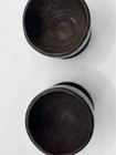 Lot Of 2 Vintage Wooden Egg Cups Hand Painted Wood Floral Egg Cups Vintage Folk