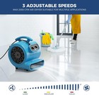 Alorair 2000 Cfm Air Mover 1 3 Hp Blower Fan With 3 Speeds For Carpet Dryer