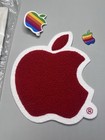 Apple Computer Rainbow Logo Pin Lapel Authentic Chenille Apple Logo Name Tag Lot