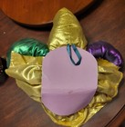 Mardi Gras Gold And Purple Jester Wall Mask