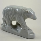 Ceramic Polar Bear On Ice Figurine Vintage Japan