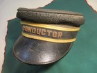 Antique Transportation Railroad Street Car Conductor Hat Cap