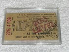 Led Zeppelin Original Concert Ticket Stub July 17  1977  Jimmy Page Robert Plant