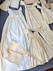 Antique Children Baby Women Remnant Lace Clothing Large Lot Victorian Era 1850