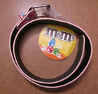 M m Mars Candies Faux Leather Red Studded Belt Youth 34  
