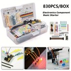 1set 830 Breadboard Cable Resistor Electronic Component Starter Kit For Arduino
