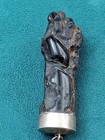 Rare Old 10  Watch Chain W  2  Long Wood Fist W  Hand Carved Wood Figa Hand Fob