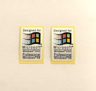 2pcs Designed For Ms Windows 2000 98  Sticker Decal 18mm X 30mm B