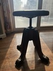 Vintage Hamilton Piano Stool Industrial Adjustable Stool Chair Wood Metal