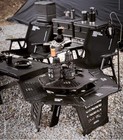 Outdoor Camping Table  Multifunctional Hexagonal Log Table  Dismantlable