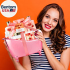 Spa Kit For Women  Bath   Body Gift Set  Luxury Home Spa Bath Gift Basket  Straw