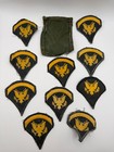 Bulk Lot  11  Vintage 1950s-1960s Us Army Specialist E-4 Rank Patches