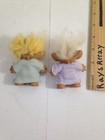 Vtg Troll Doll Lot Of 2 Dolls Unmarked Slight Differences Old Trolls