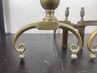 Antique Colonial Brass And Cast Iron Fireplace Rare