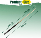 Pool Cue Sticks     42  48  58  Billiard Cues With 13mm Leather Tip     17oz 18oz St