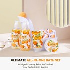 Luxury Spa Gifts For Women     8 Pc Citrus Scented Bath And Body Set With Bubbl   