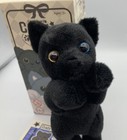 Crazy Kitten Mimi Black Cat Plushie 6 Inch Standing Cat Plush Bag Clip Keychain